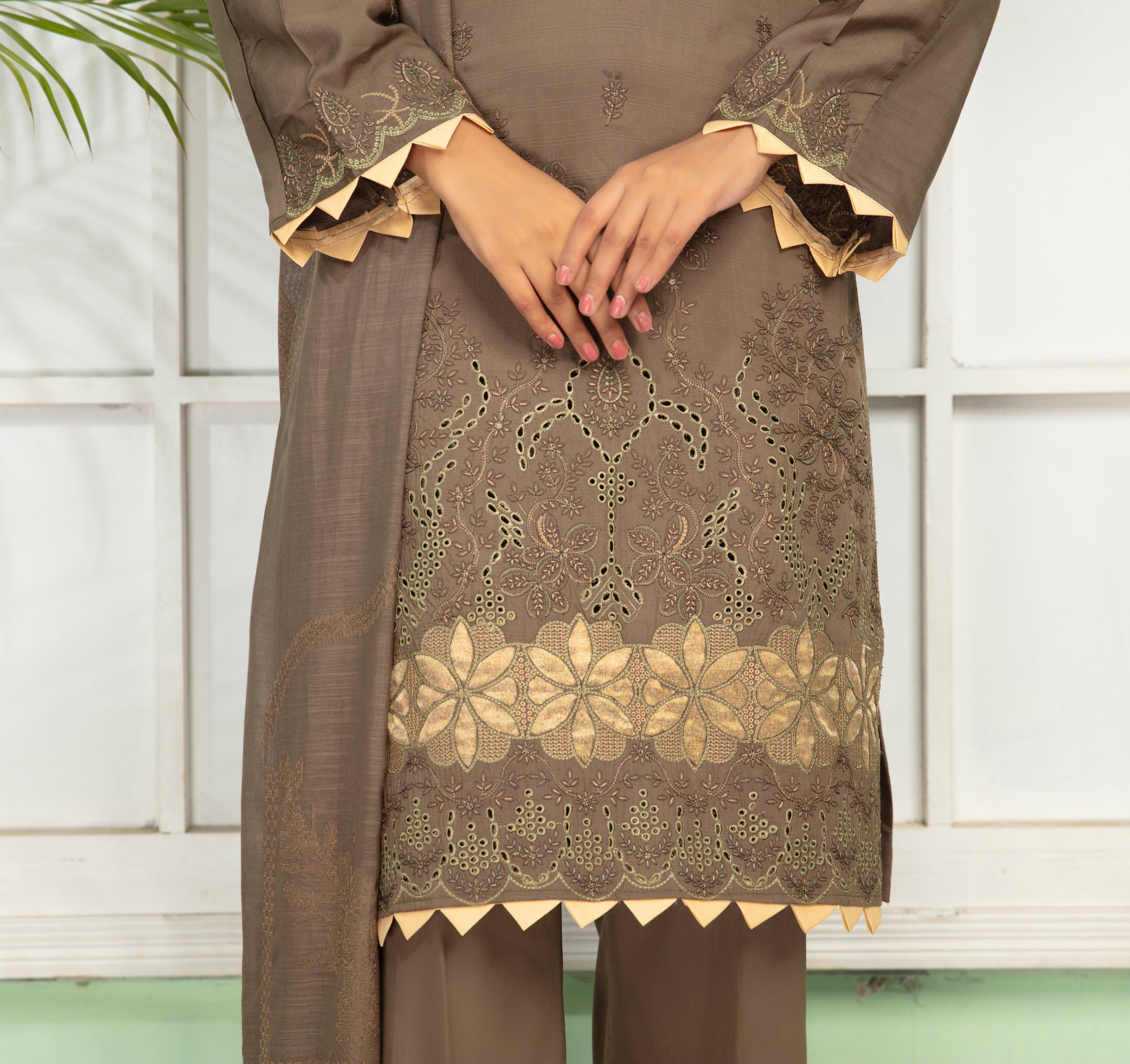 SASSI Viscose EMB Shirt & Dupatta Vol-2417