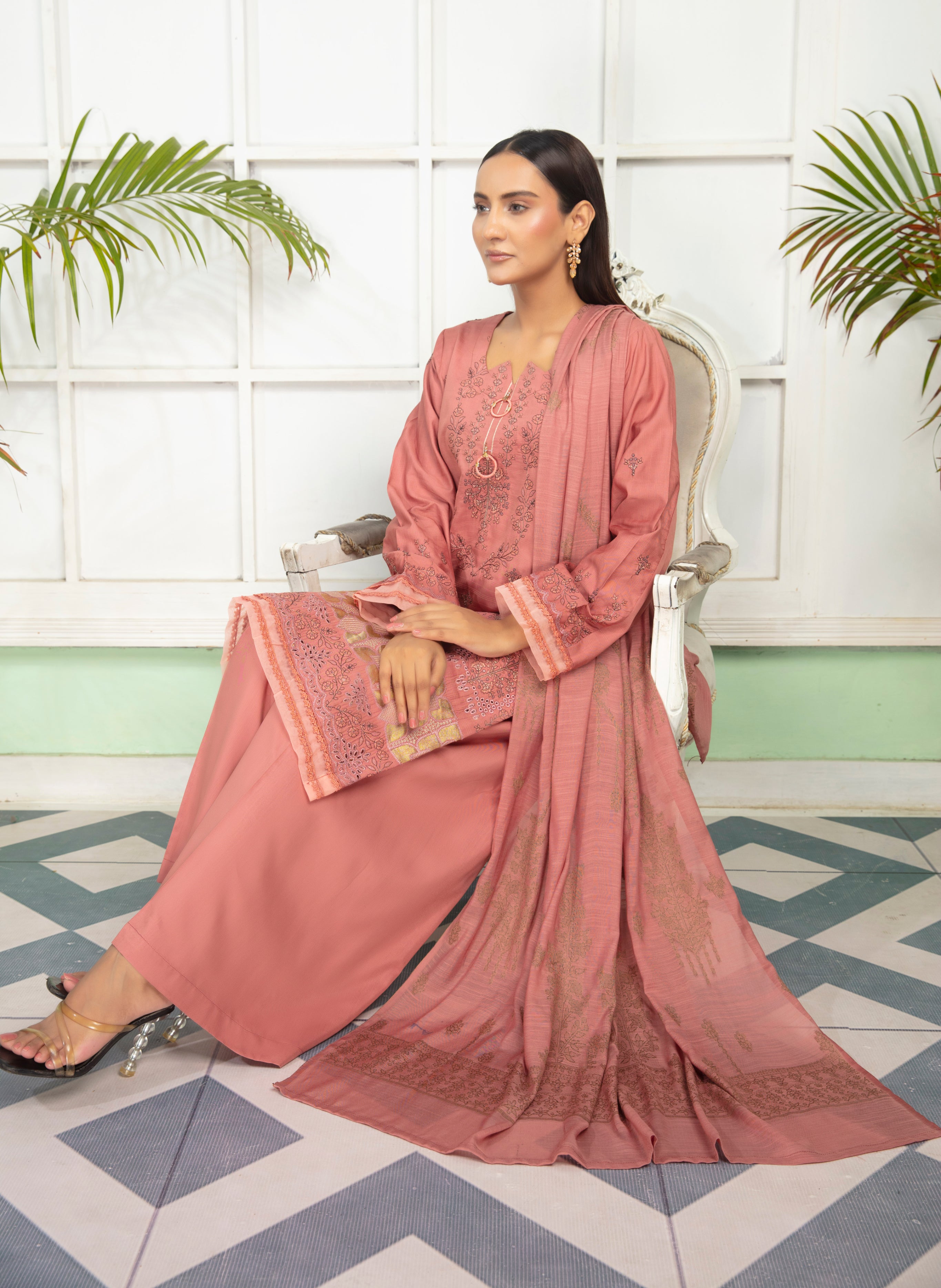 SASSI Viscose EMB Shirt & Dupatta Vol-2417