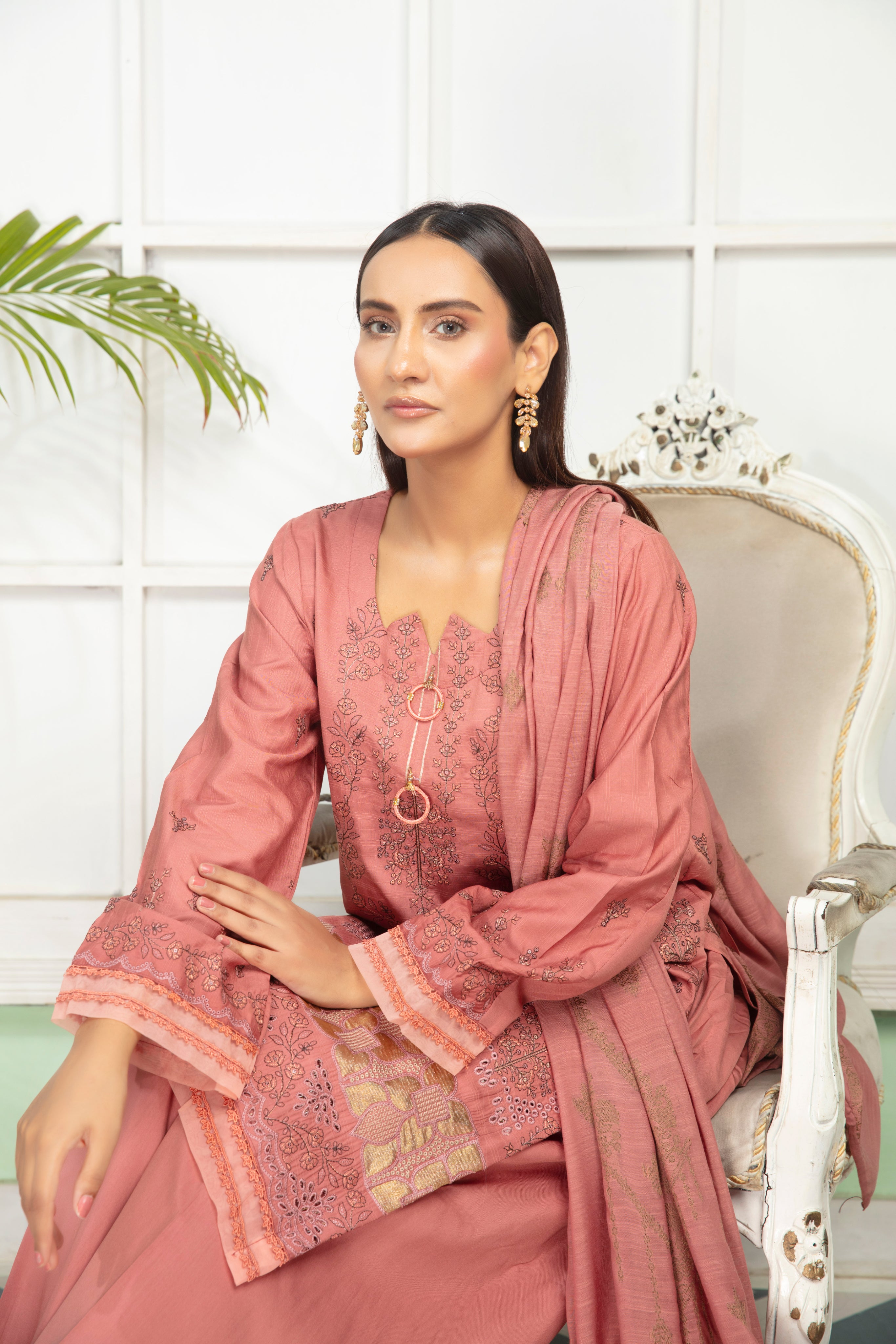 SASSI Viscose EMB Shirt & Dupatta Vol-2417