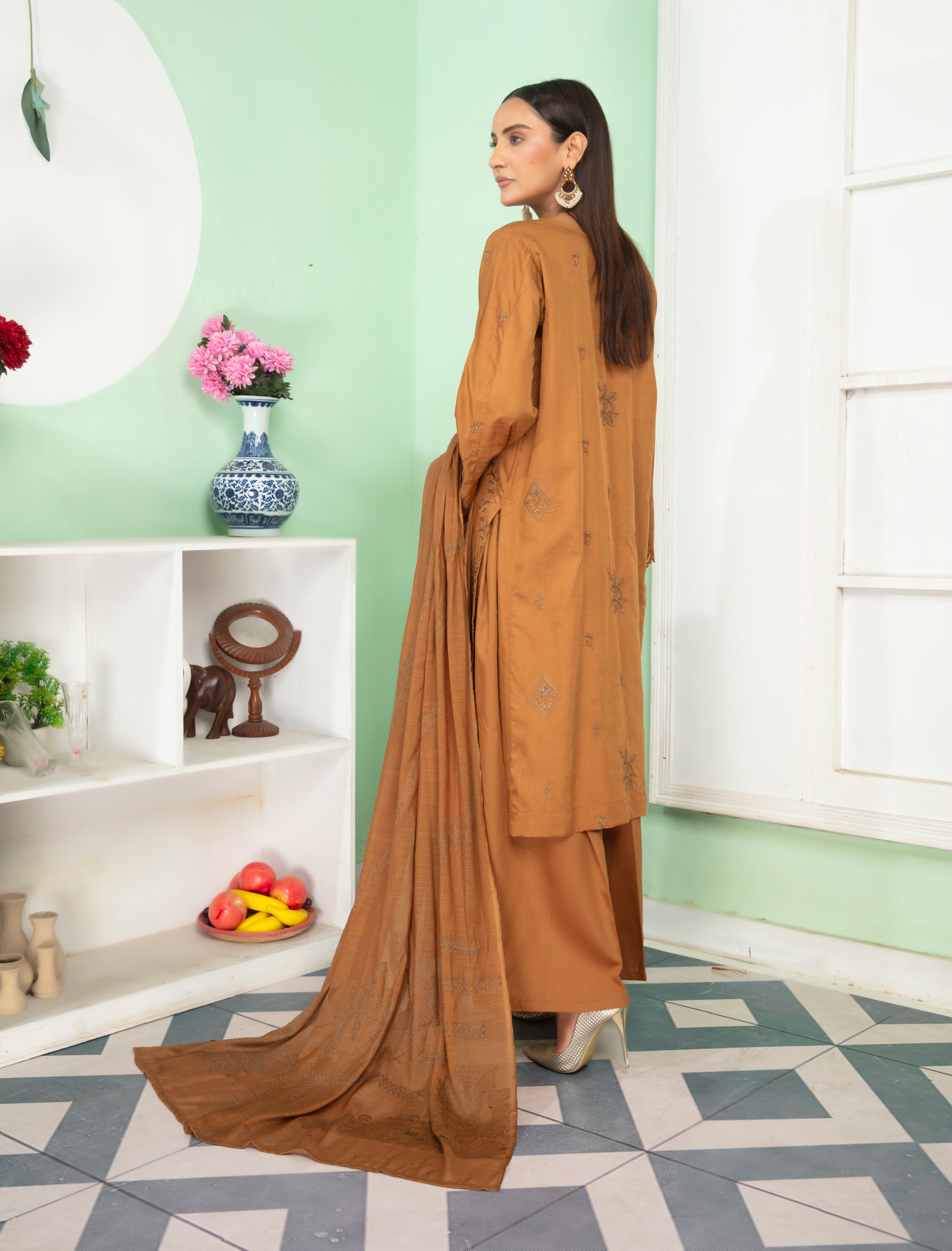 SASSI Viscose EMB Shirt & Dupatta Vol-2417