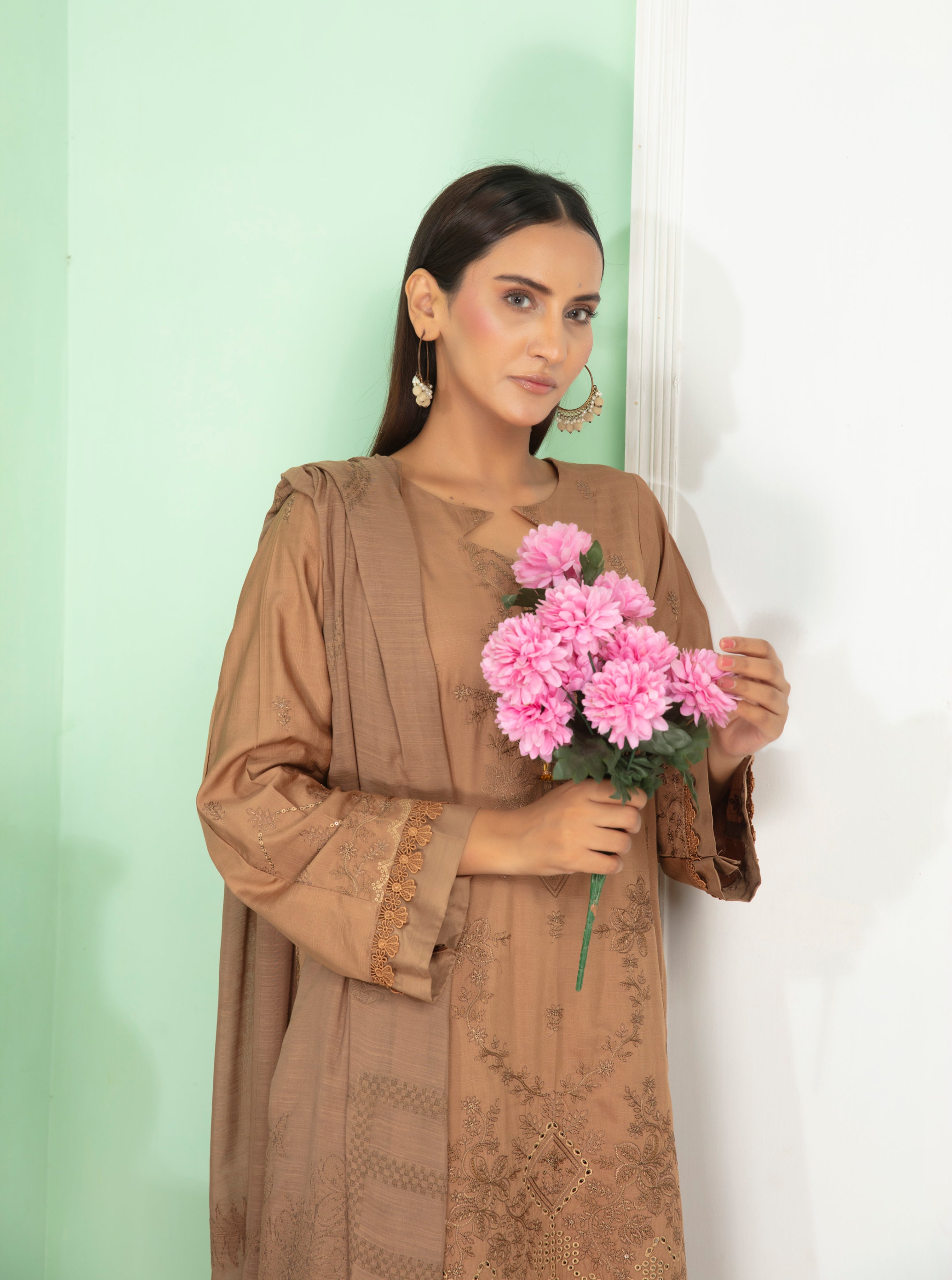 SASSI Viscose EMB Shirt & Dupatta Vol-2417