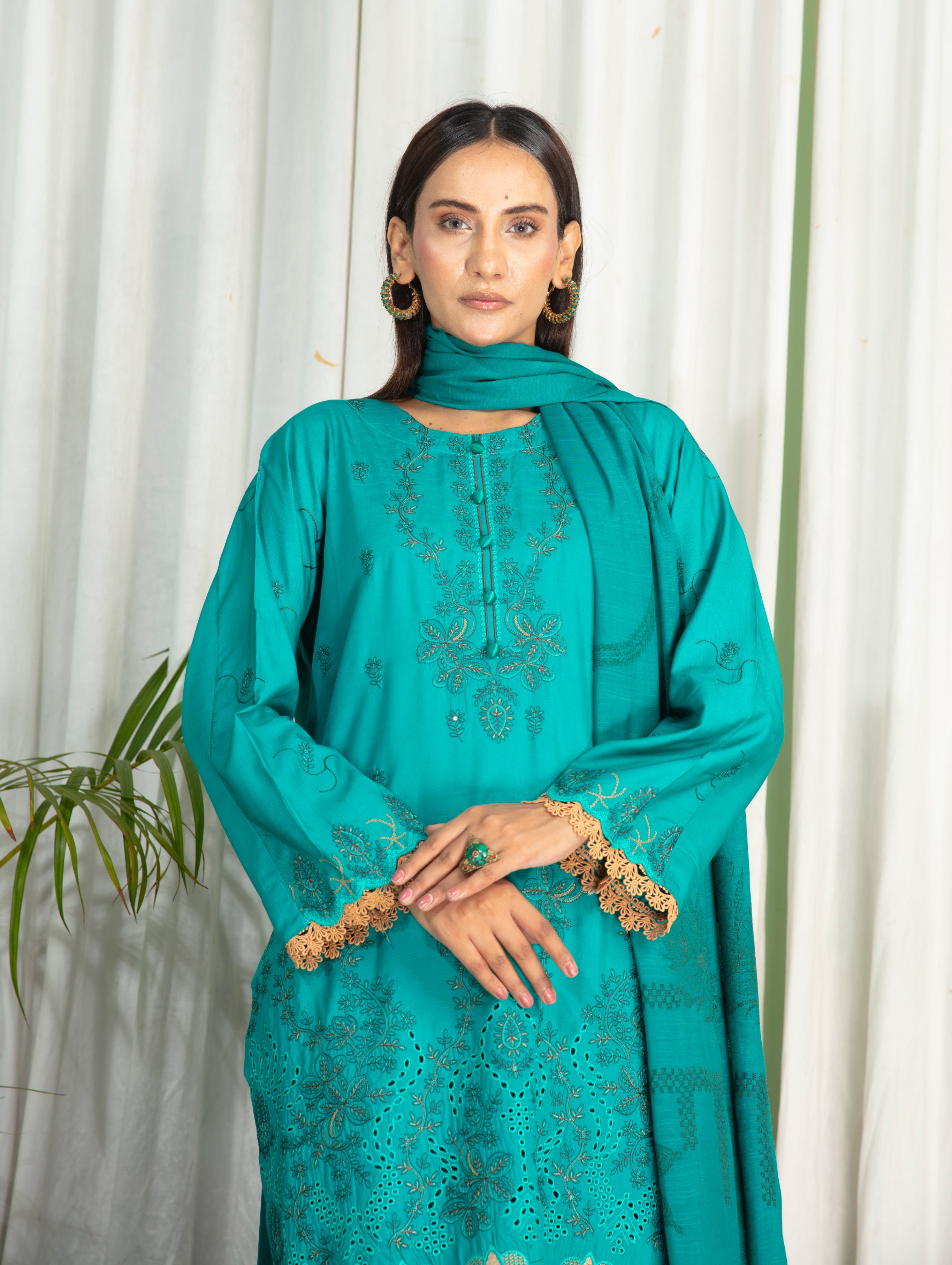 SASSI Viscose EMB Shirt & Dupatta Vol-2417