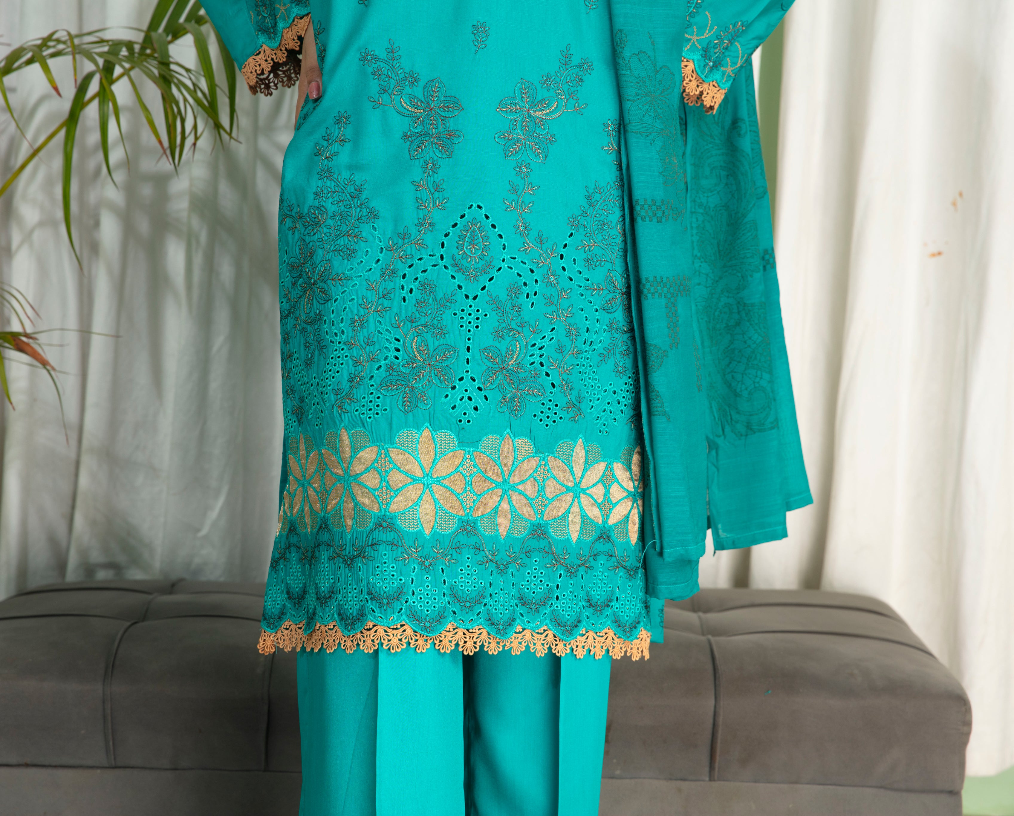 SASSI Viscose EMB Shirt & Dupatta Vol-2417