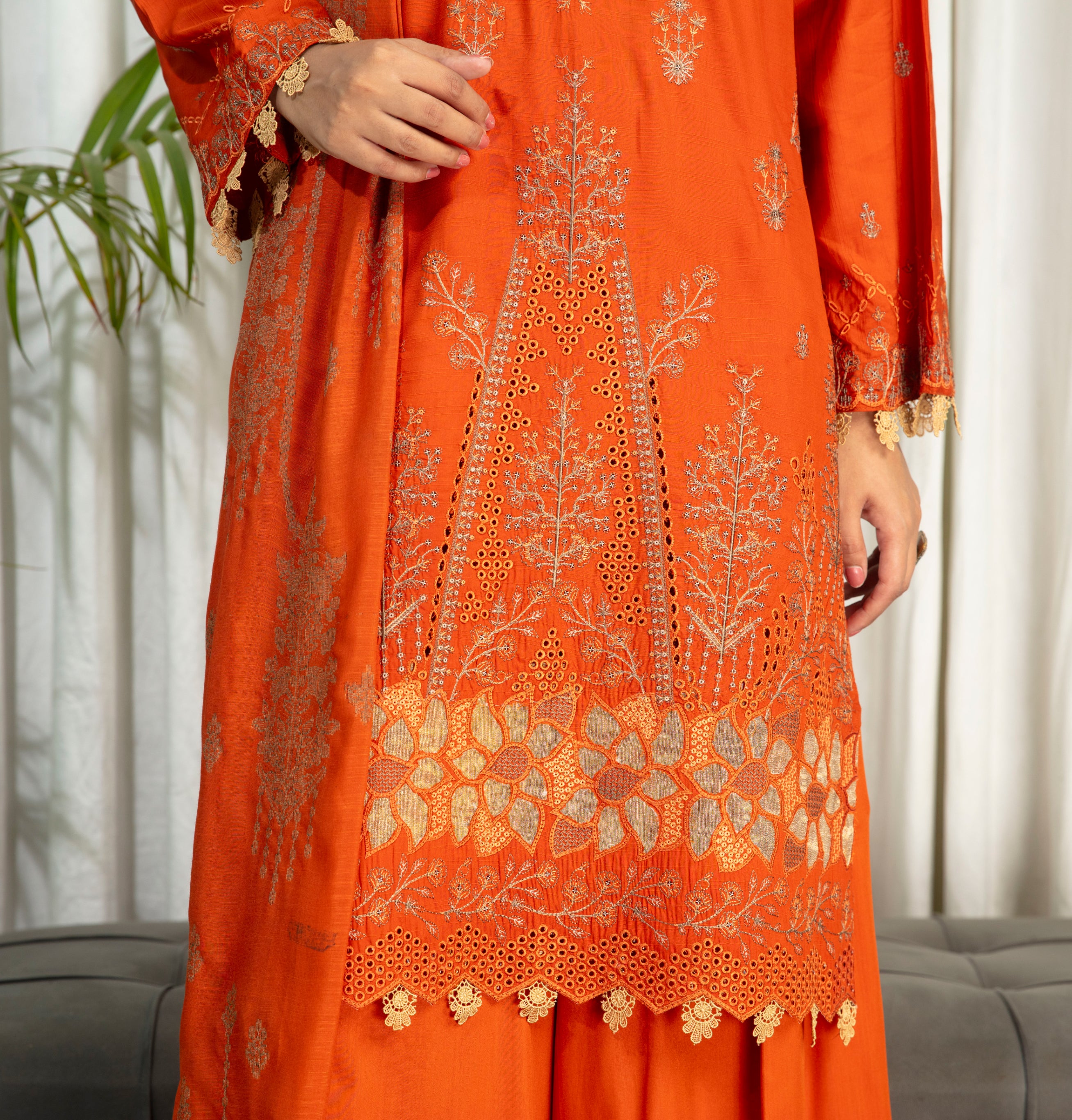 SASSI Viscose EMB Shirt & Dupatta Vol-2417