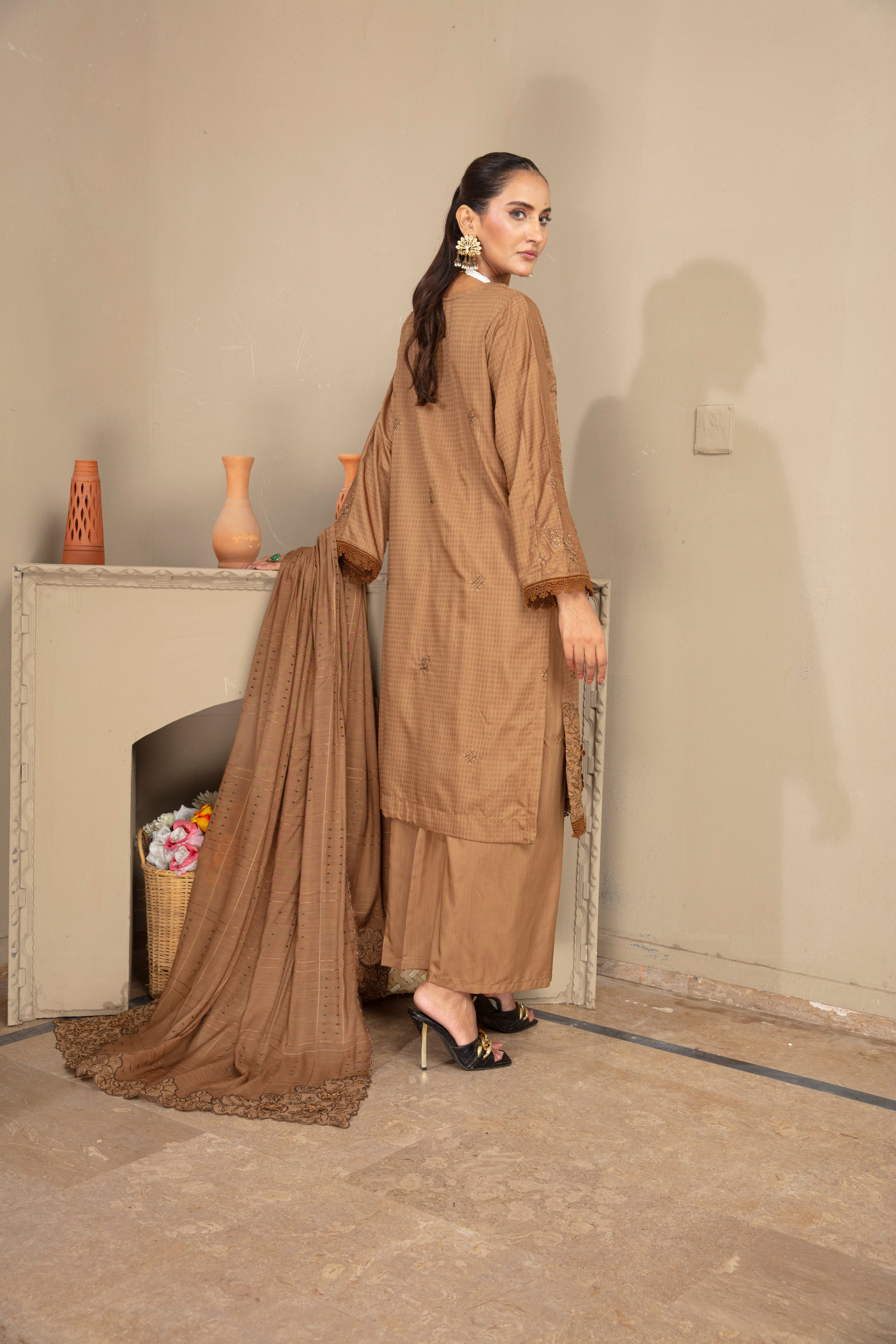 SASSI Viscose EMB Shirt & Dupatta Vol-2404