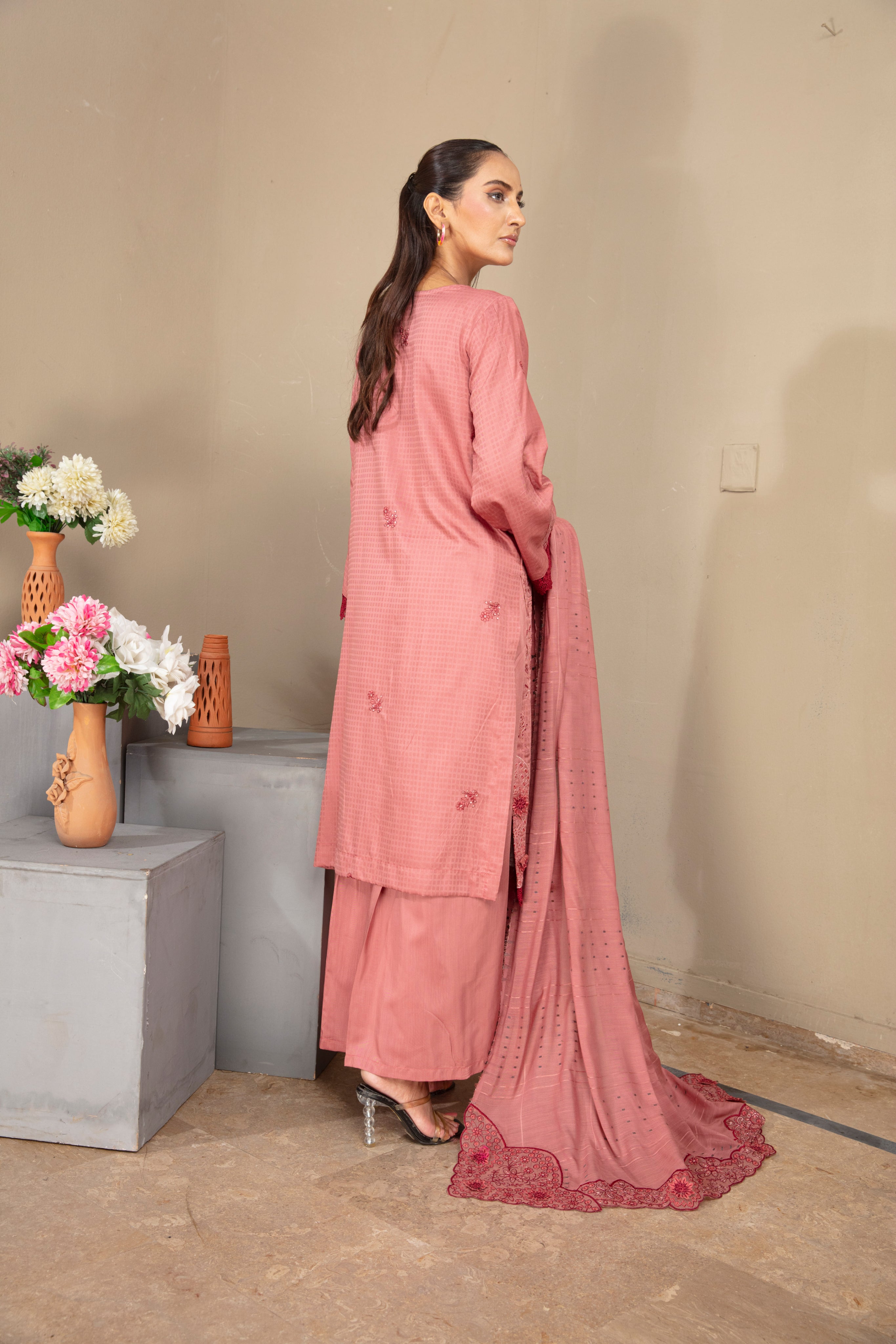 SASSI Viscose EMB Shirt & Dupatta Vol-2404