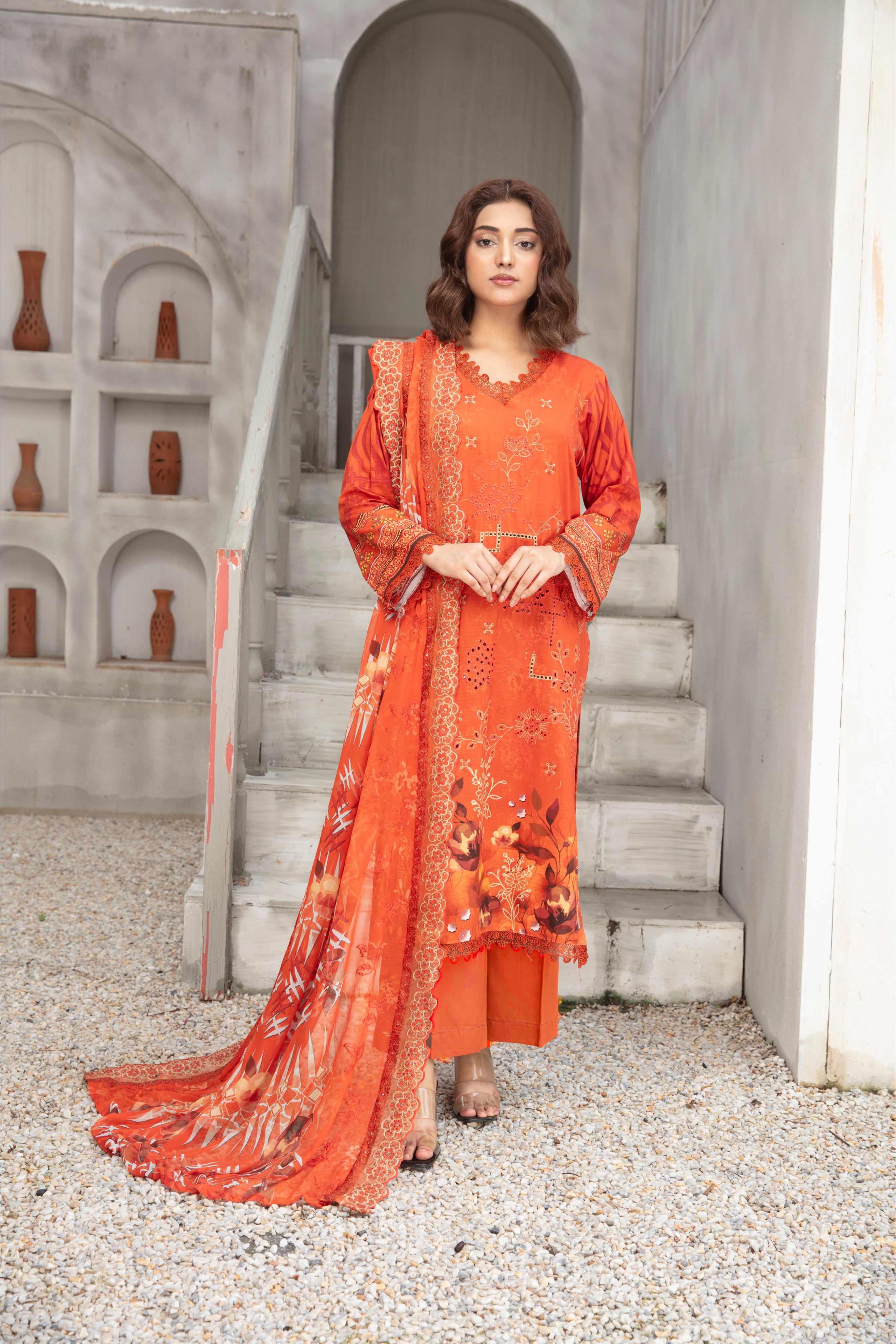 SASSI Viscose EMB Shirt & Dupatta Vol-2456