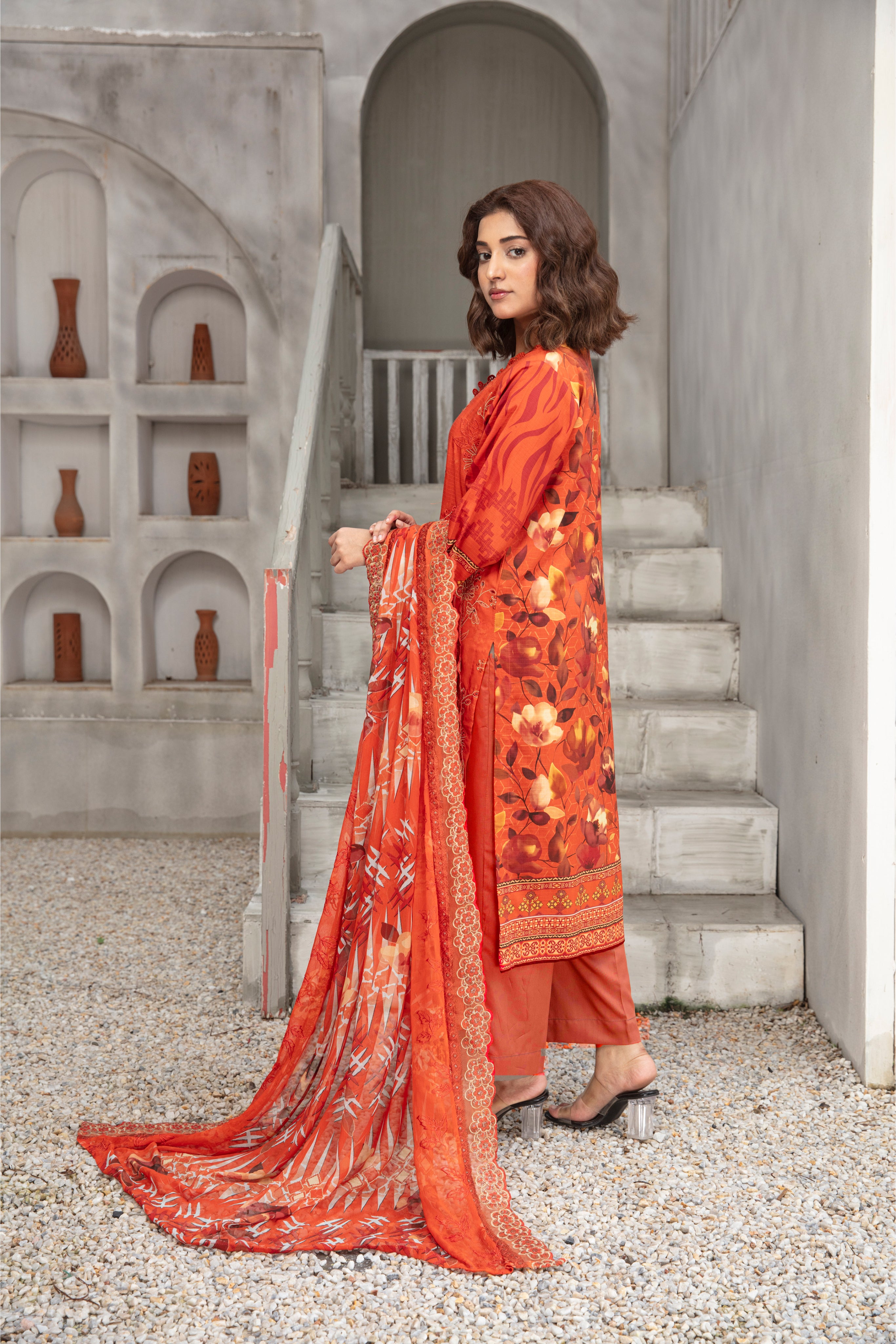 SASSI Viscose EMB Shirt & Dupatta Vol-2456