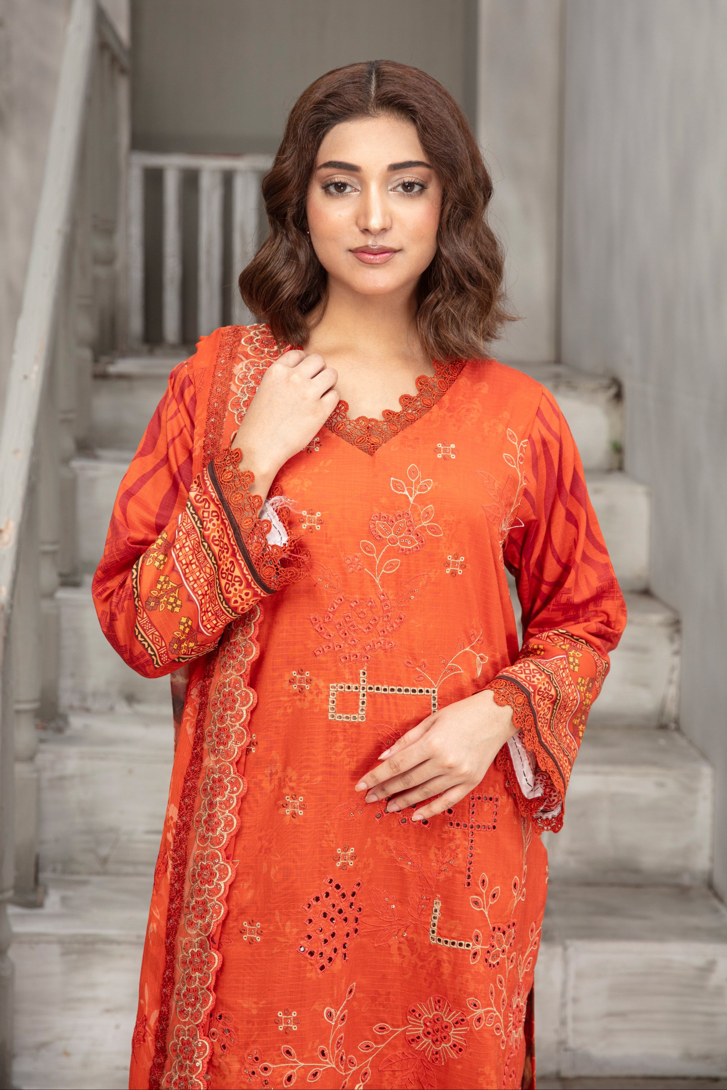 SASSI Viscose EMB Shirt & Dupatta Vol-2456