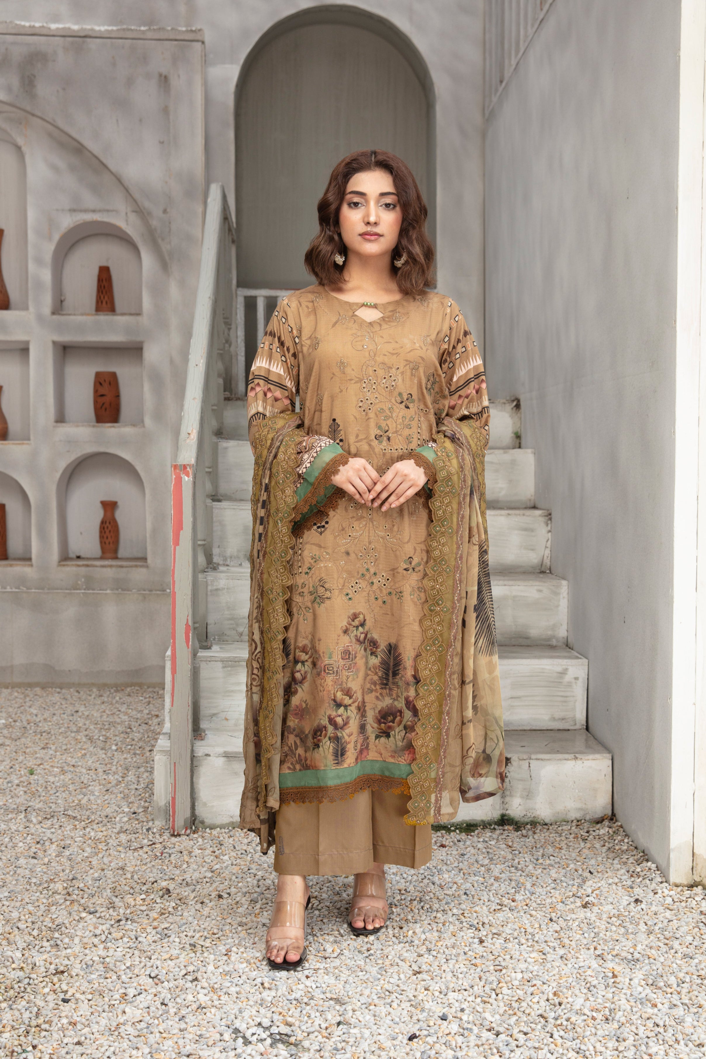 SASSI Viscose EMB Shirt & Dupatta Vol-2456