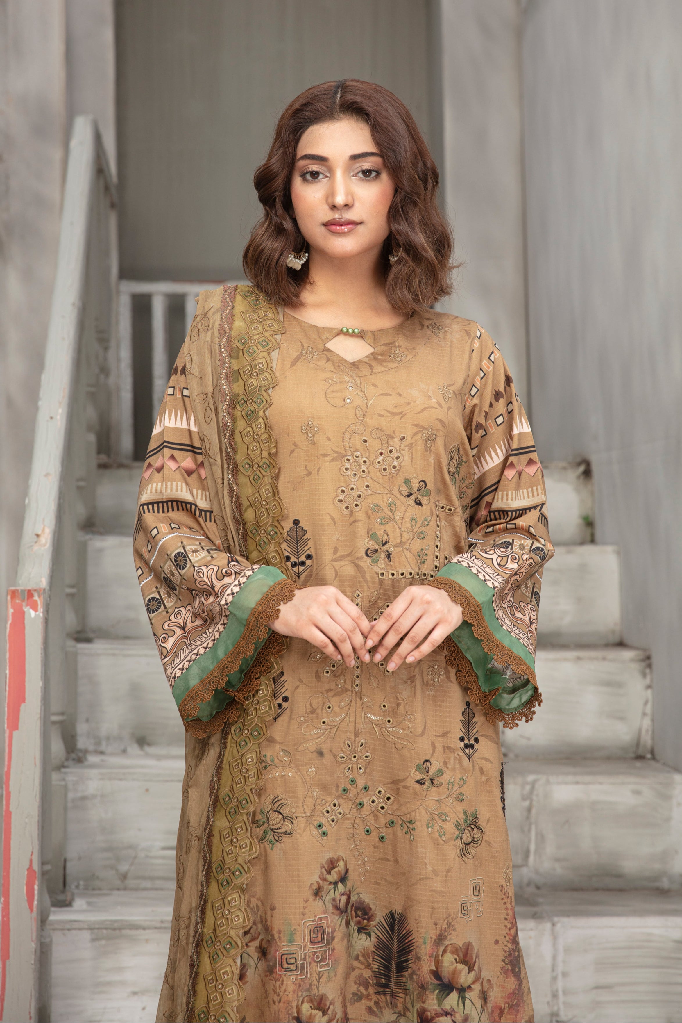 SASSI Viscose EMB Shirt & Dupatta Vol-2456
