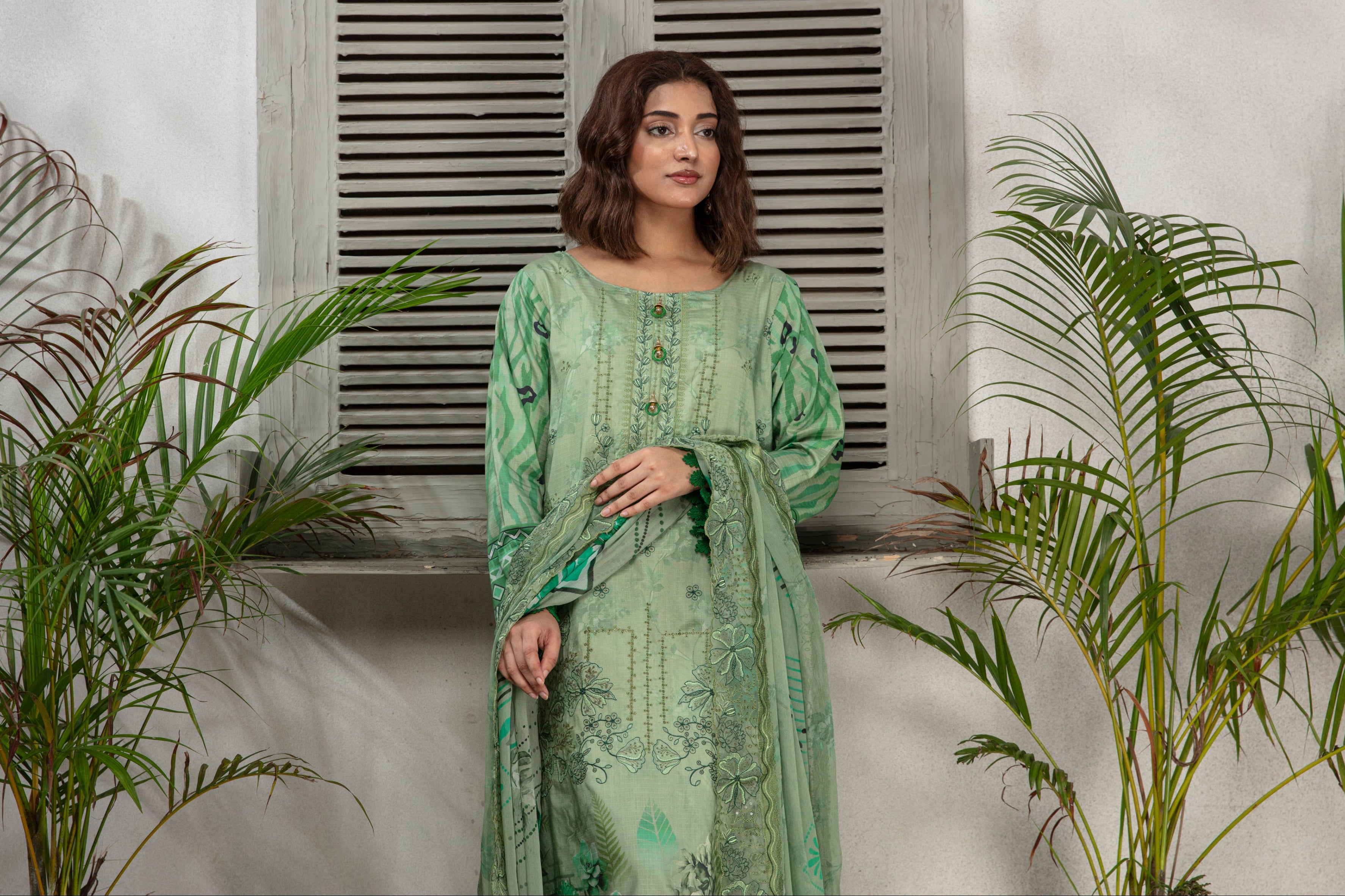 SASSI Viscose EMB Shirt & Dupatta Vol-2456