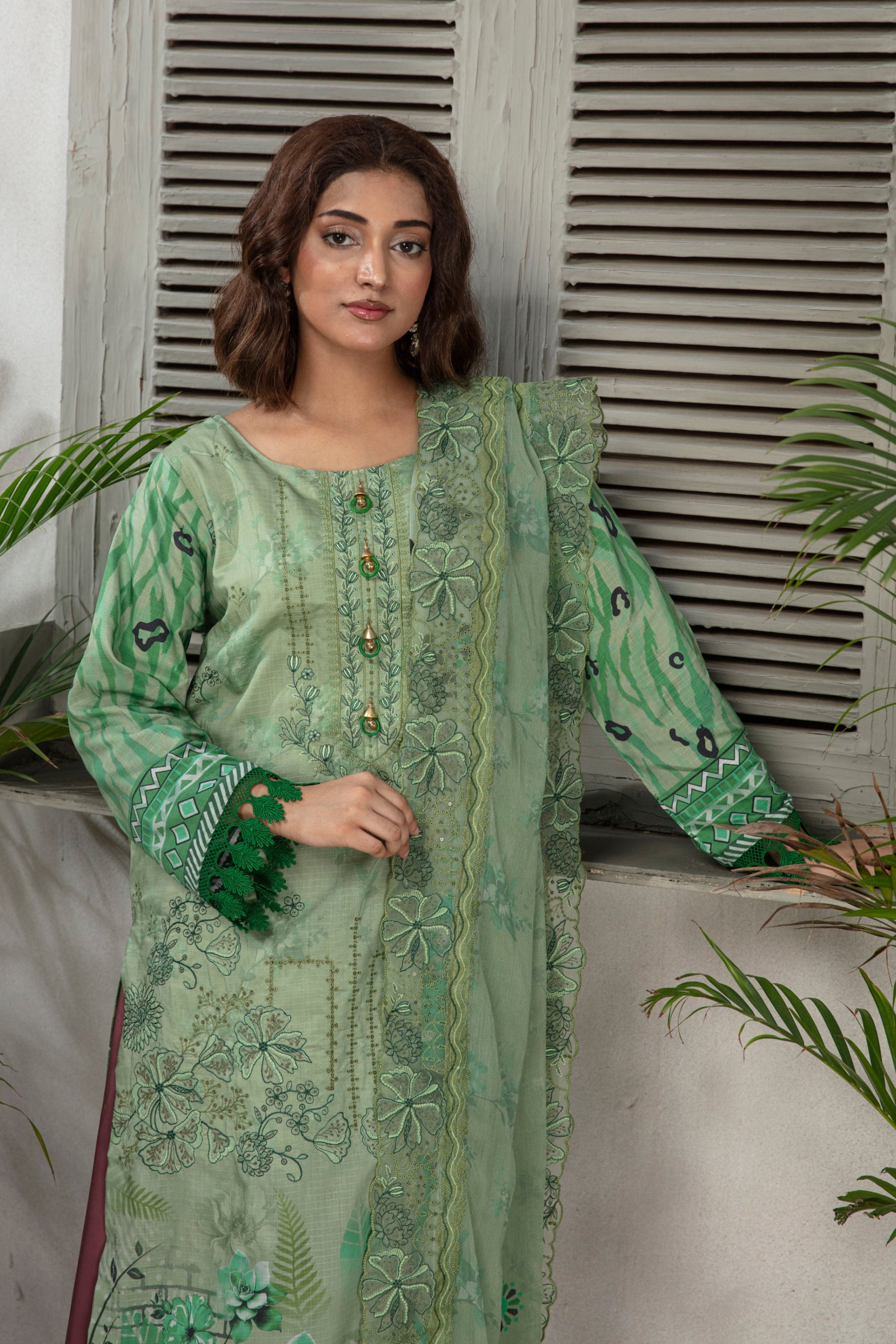 SASSI Viscose EMB Shirt & Dupatta Vol-2456