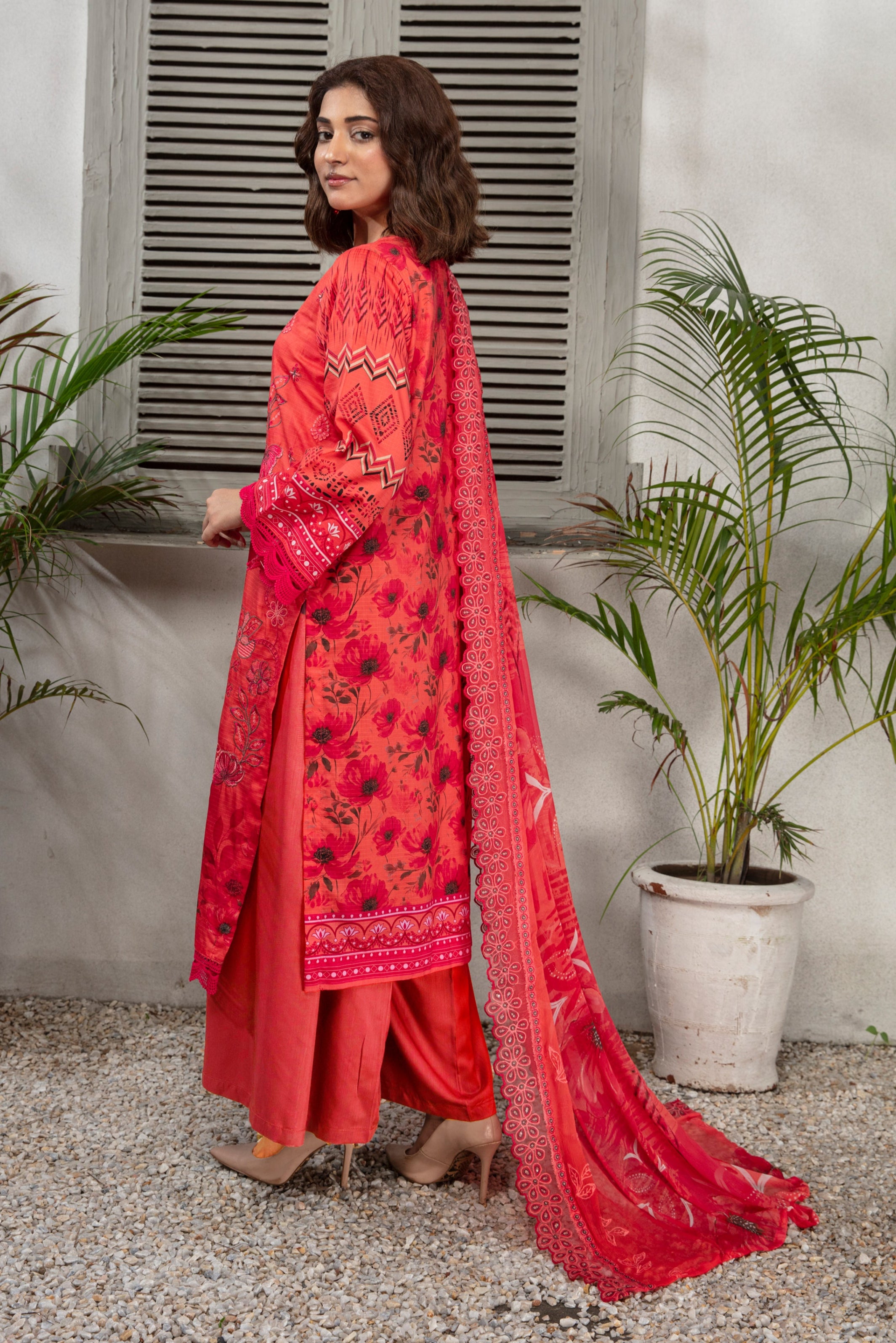 SASSI Viscose EMB Shirt & Dupatta Vol-2456