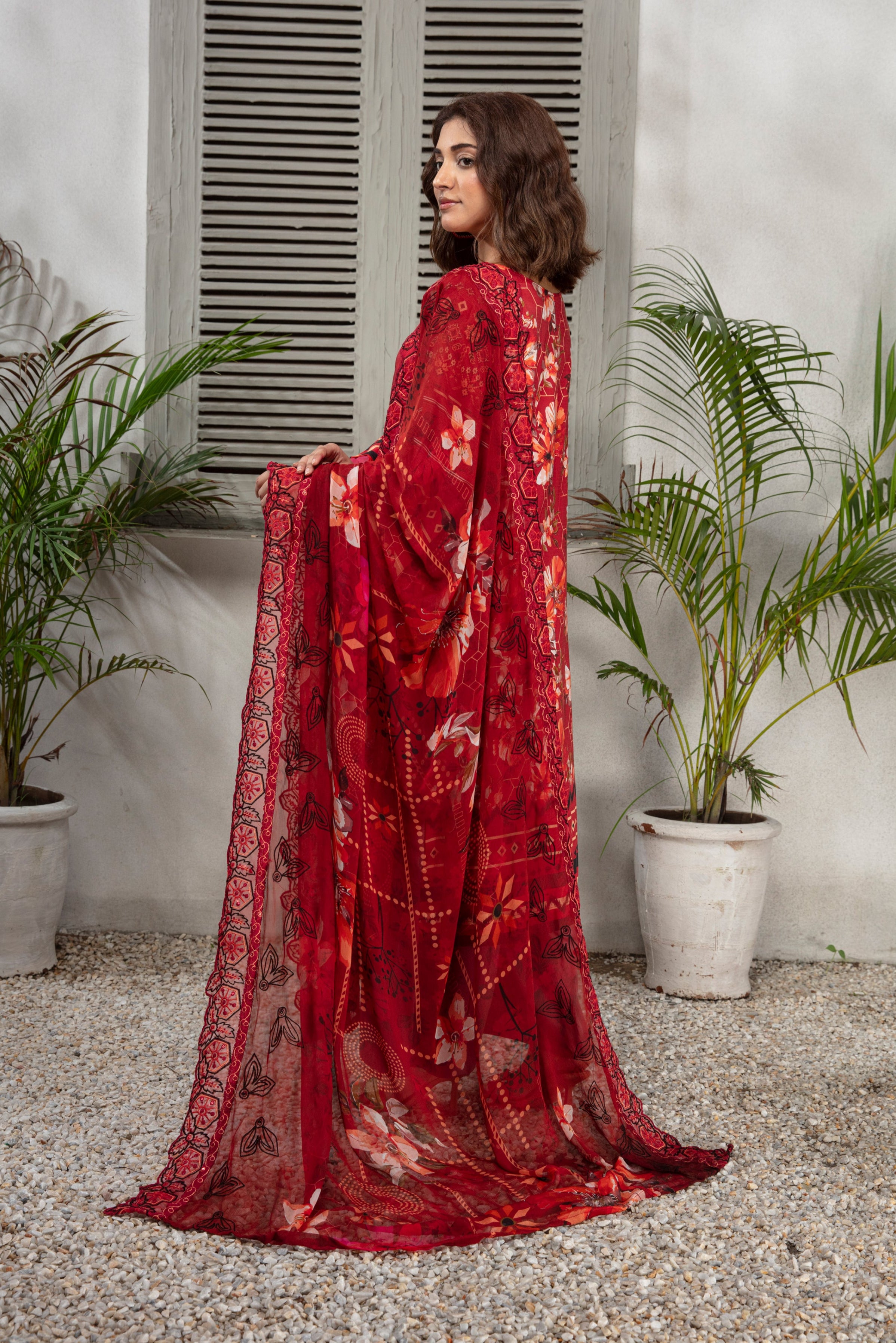 SASSI Viscose EMB Shirt & Dupatta Vol-2456