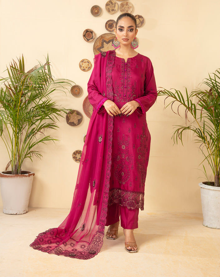 SASSI Viscose EMB Shirt & Dupatta Vol-2402