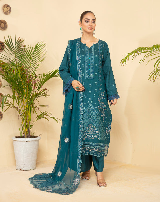 SASSI Viscose EMB Shirt & Dupatta Vol-2402