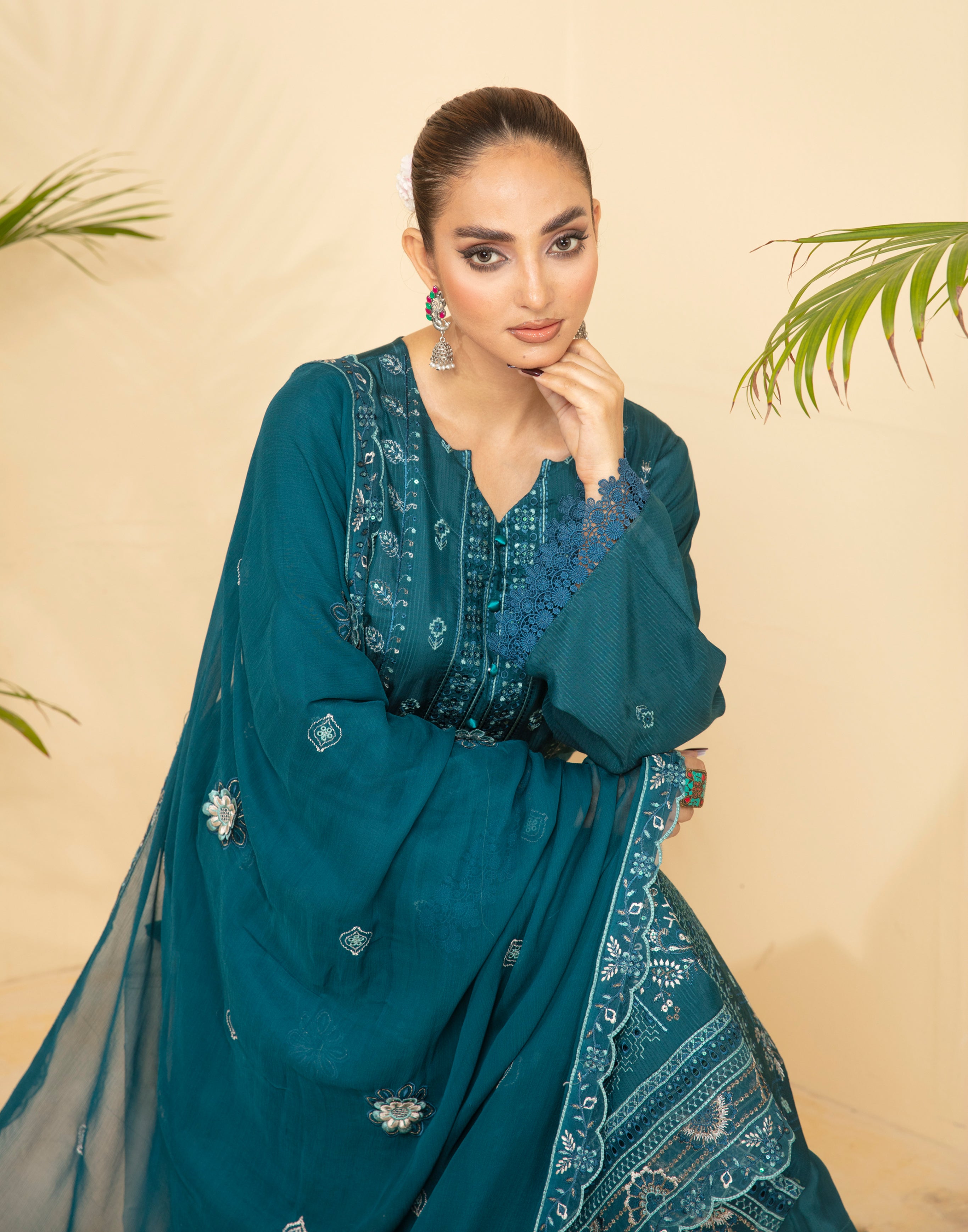 SASSI Viscose EMB Shirt & Dupatta Vol-2402