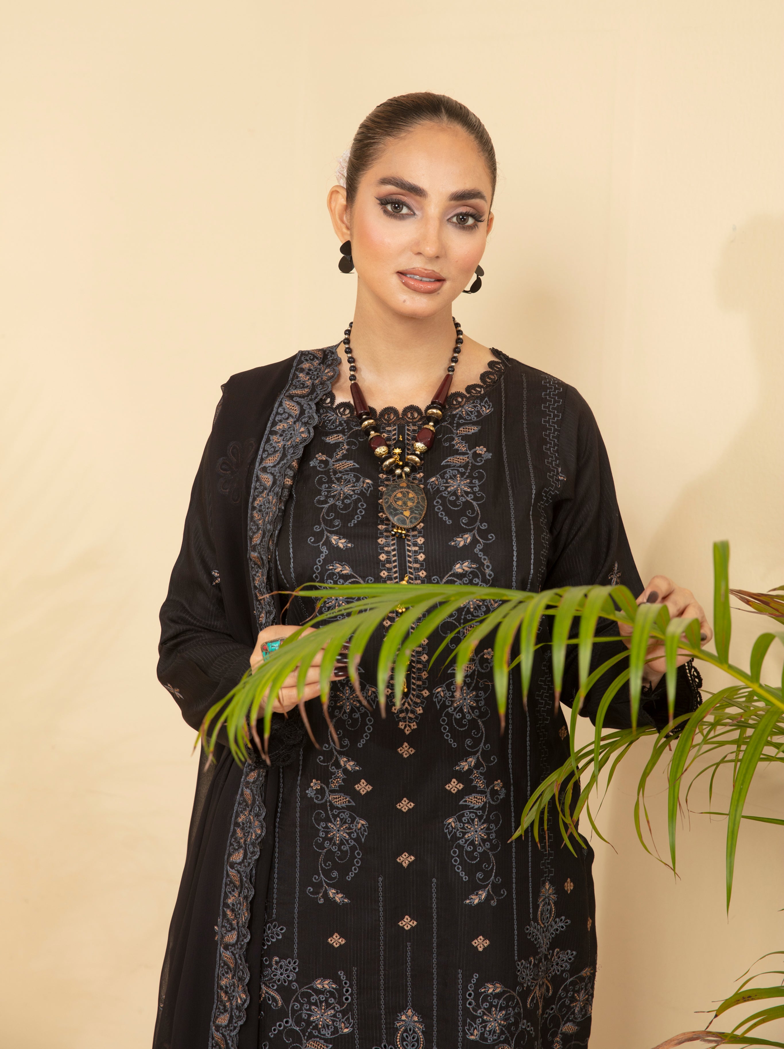 SASSI Viscose EMB Shirt & Dupatta Vol-2402