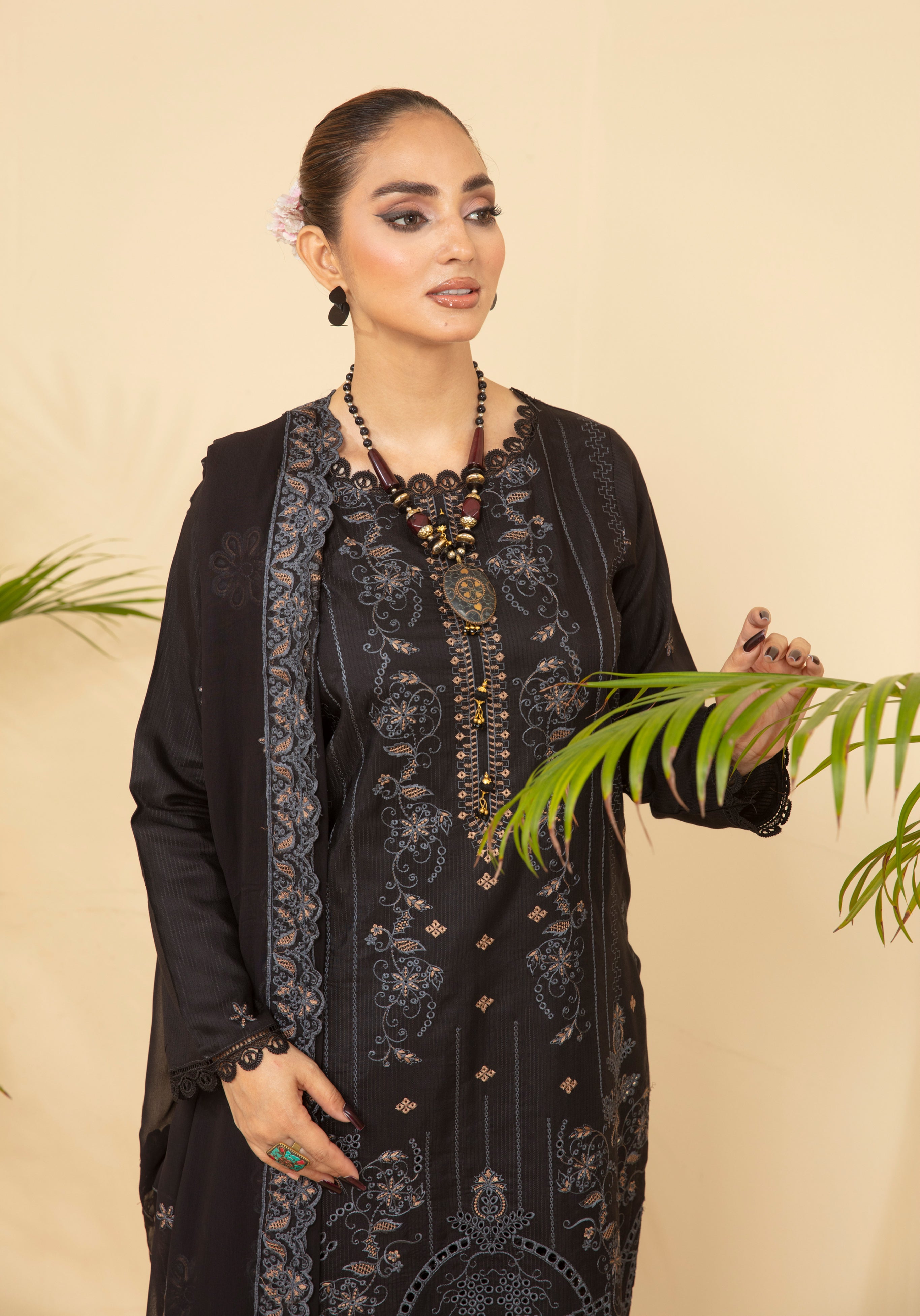 SASSI Viscose EMB Shirt & Dupatta Vol-2402