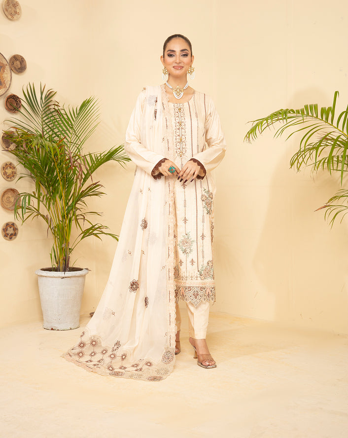 SASSI Viscose EMB Shirt & Dupatta Vol-2402