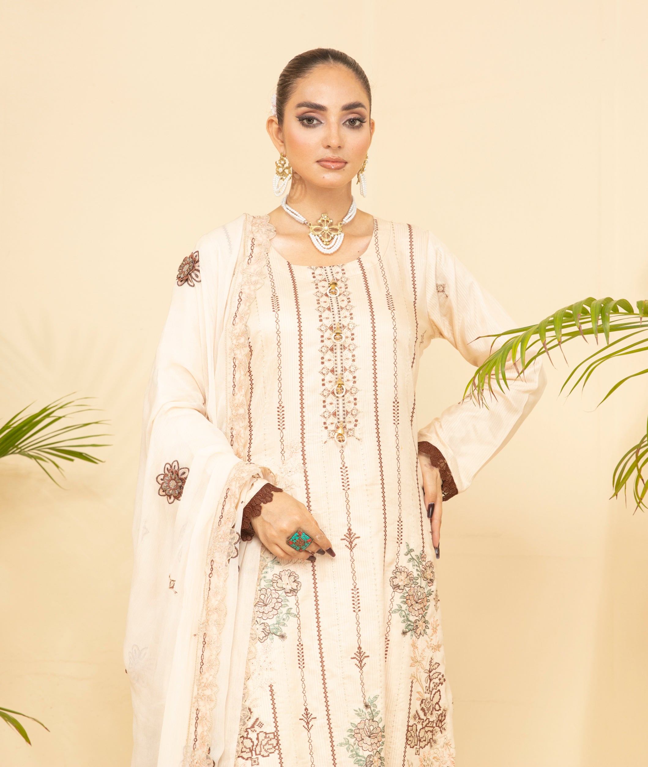 SASSI Viscose EMB Shirt & Dupatta Vol-2402
