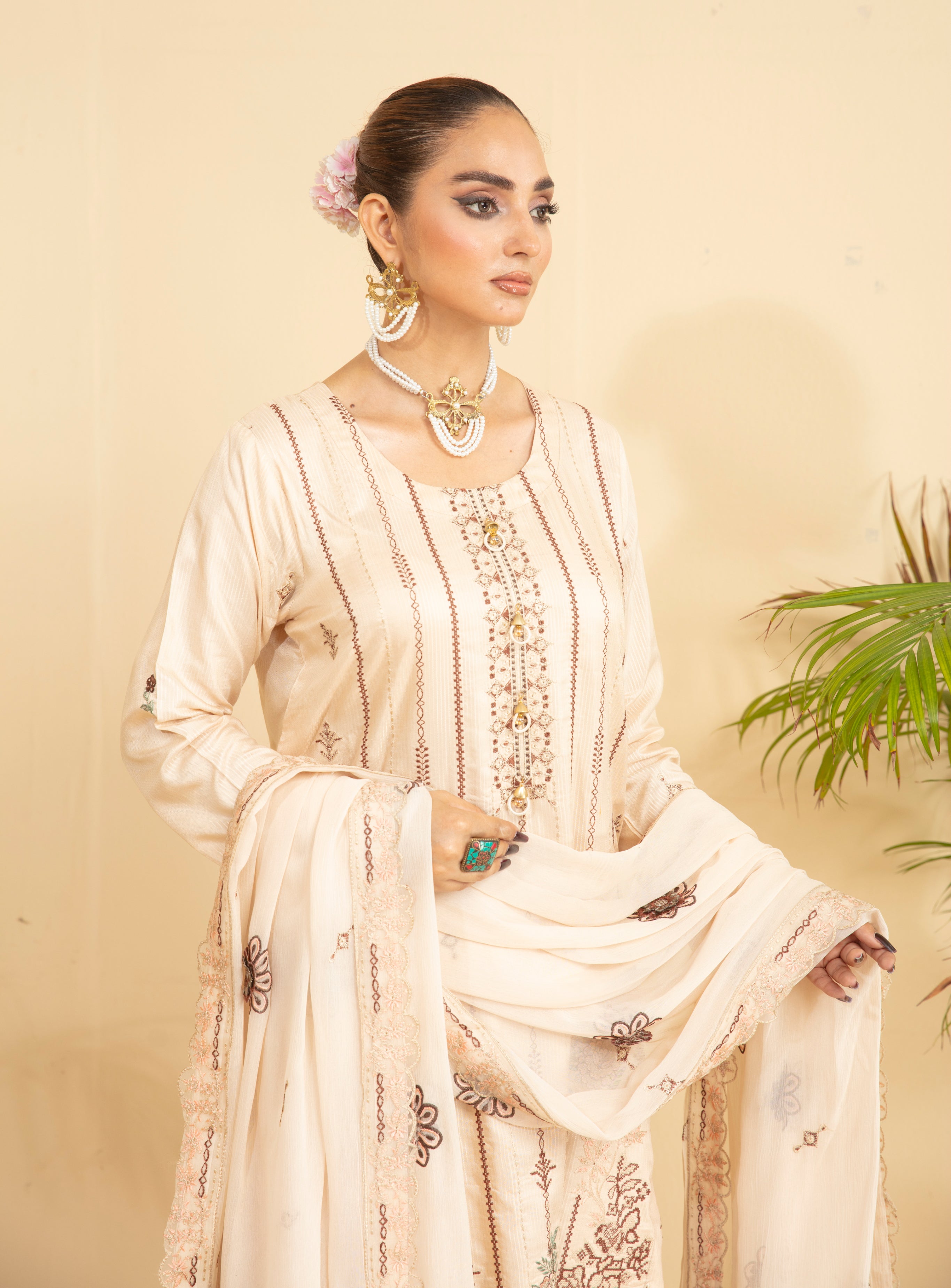 SASSI Viscose EMB Shirt & Dupatta Vol-2402