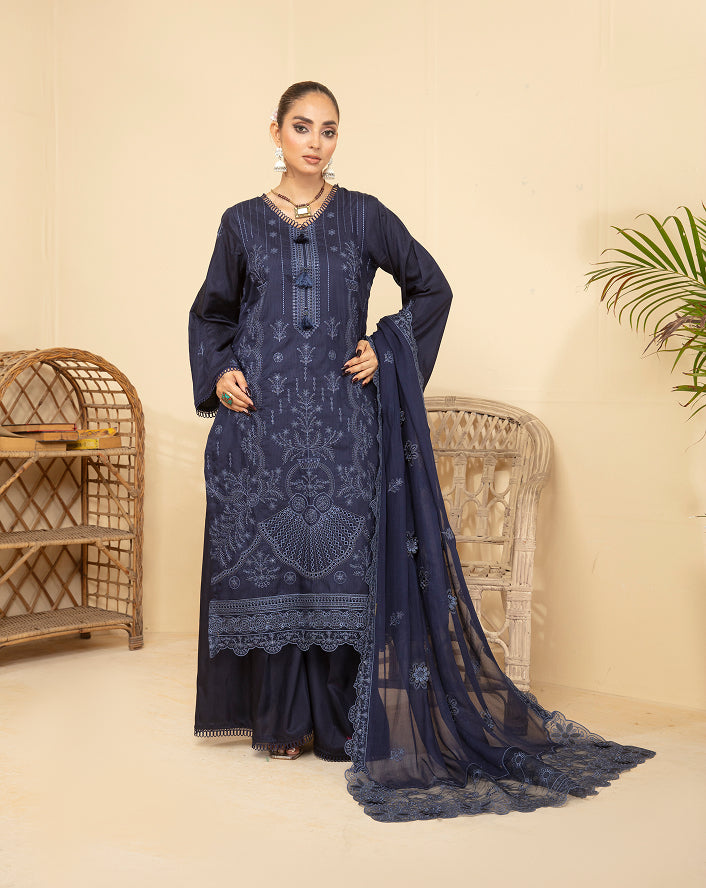 SASSI Viscose EMB Shirt & Dupatta Vol-2402