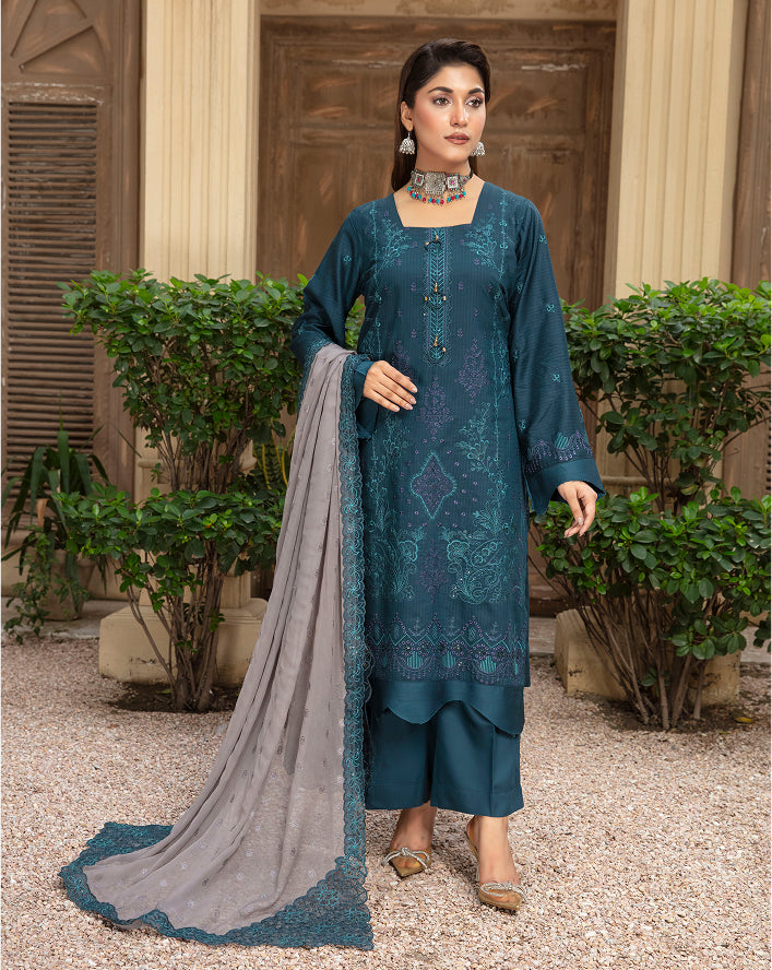 SASSI Viscose EMB Shirt & Dupatta Vol-2412