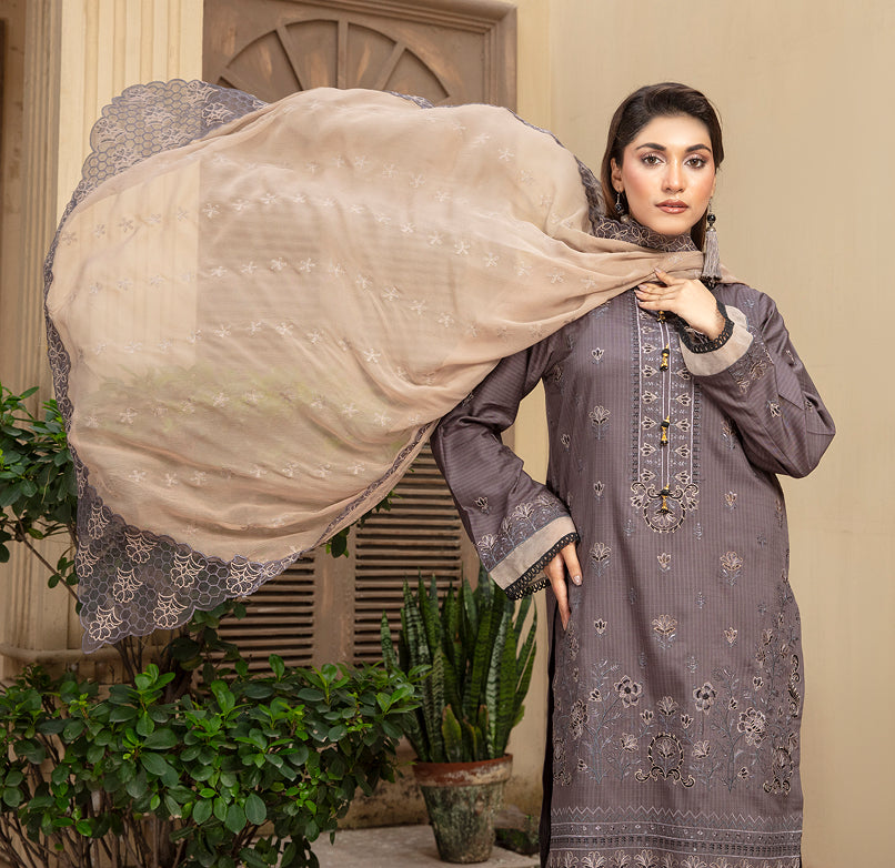 SASSI Viscose EMB Shirt & Dupatta Vol-2412