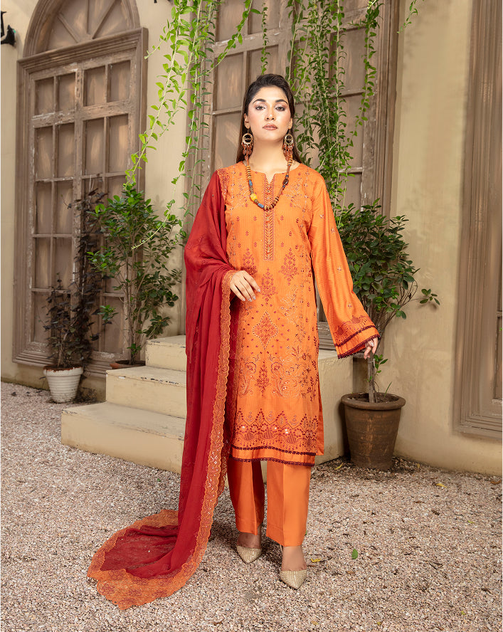 SASSI Viscose EMB Shirt & Dupatta Vol-2412