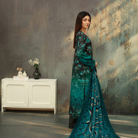 SASSI Vol 3598 – 3 Piece Unstitched Print Viscose Suit — 2