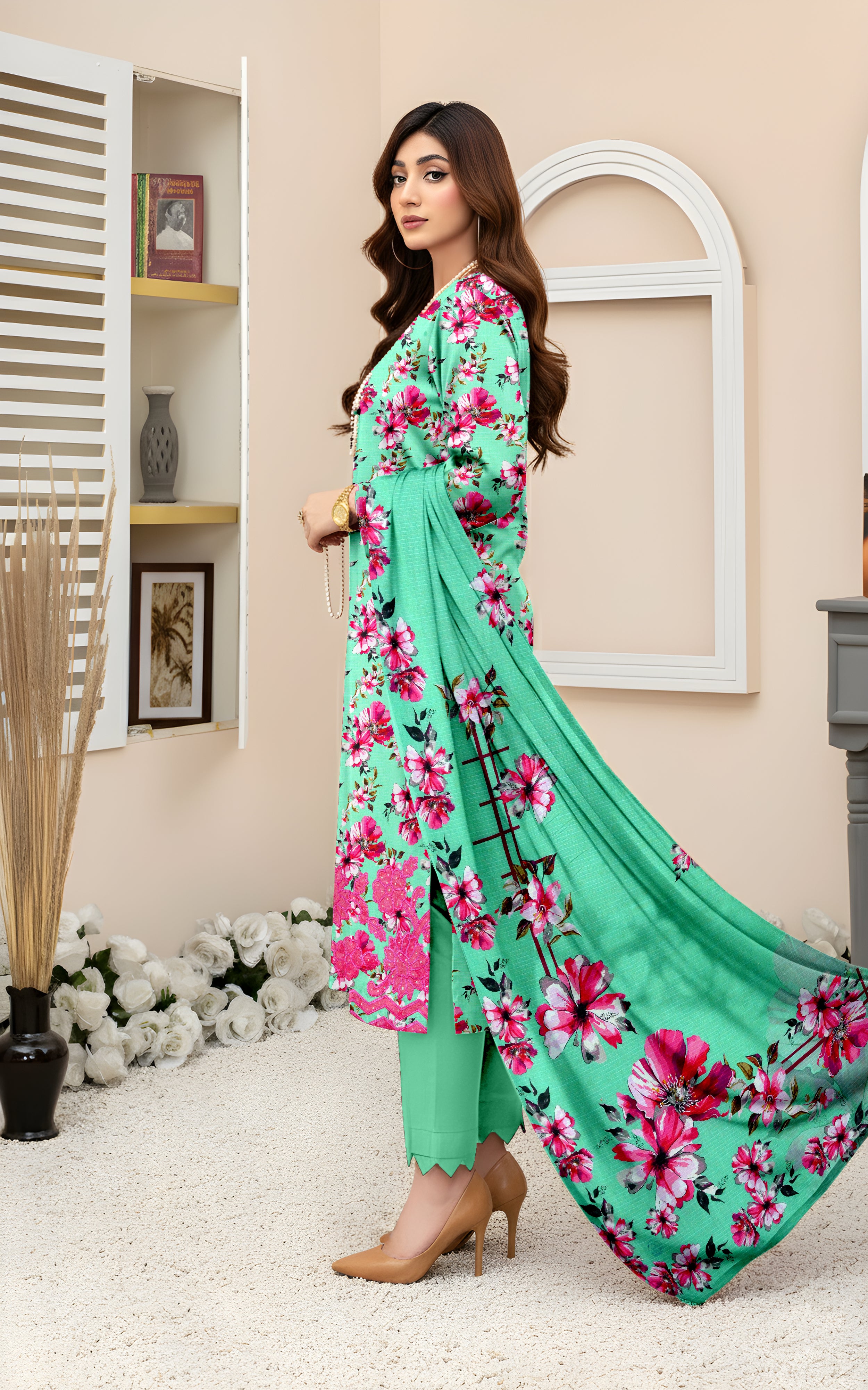 SASSI VISCOSE EMB Shirt & Dupatta Vol-2489