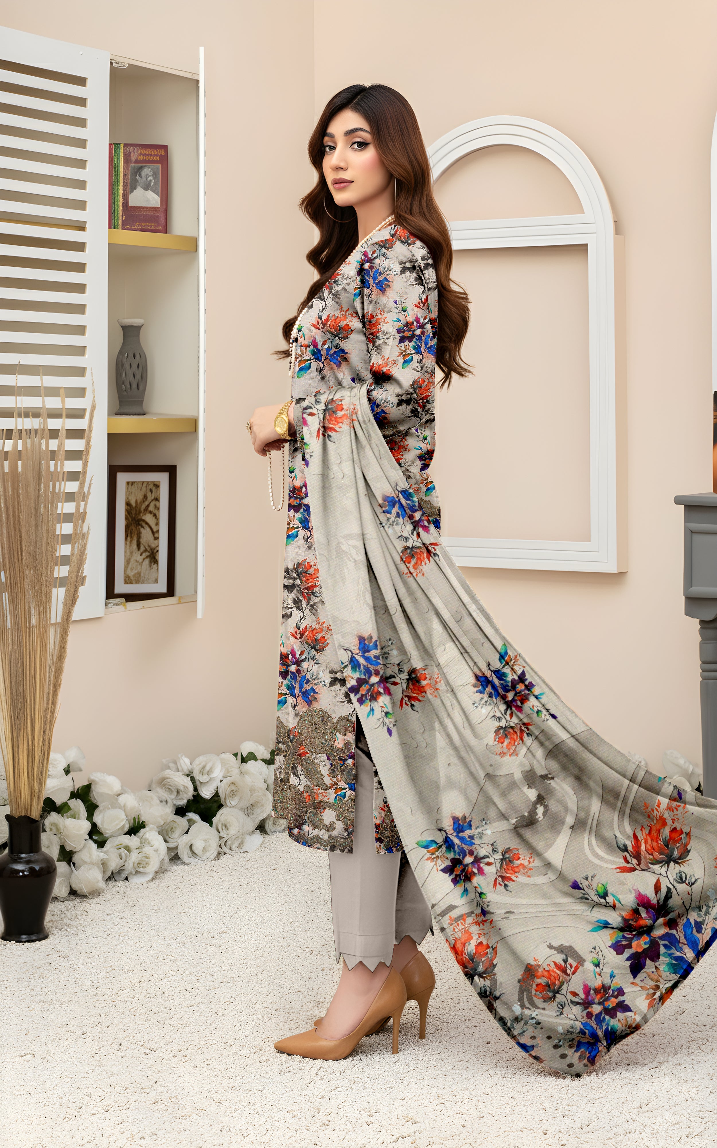 SASSI VISCOSE EMB Shirt & Dupatta Vol-2489