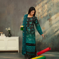 SASSI Vol 3598 – 3 Piece Unstitched Print Viscose Suit — 3