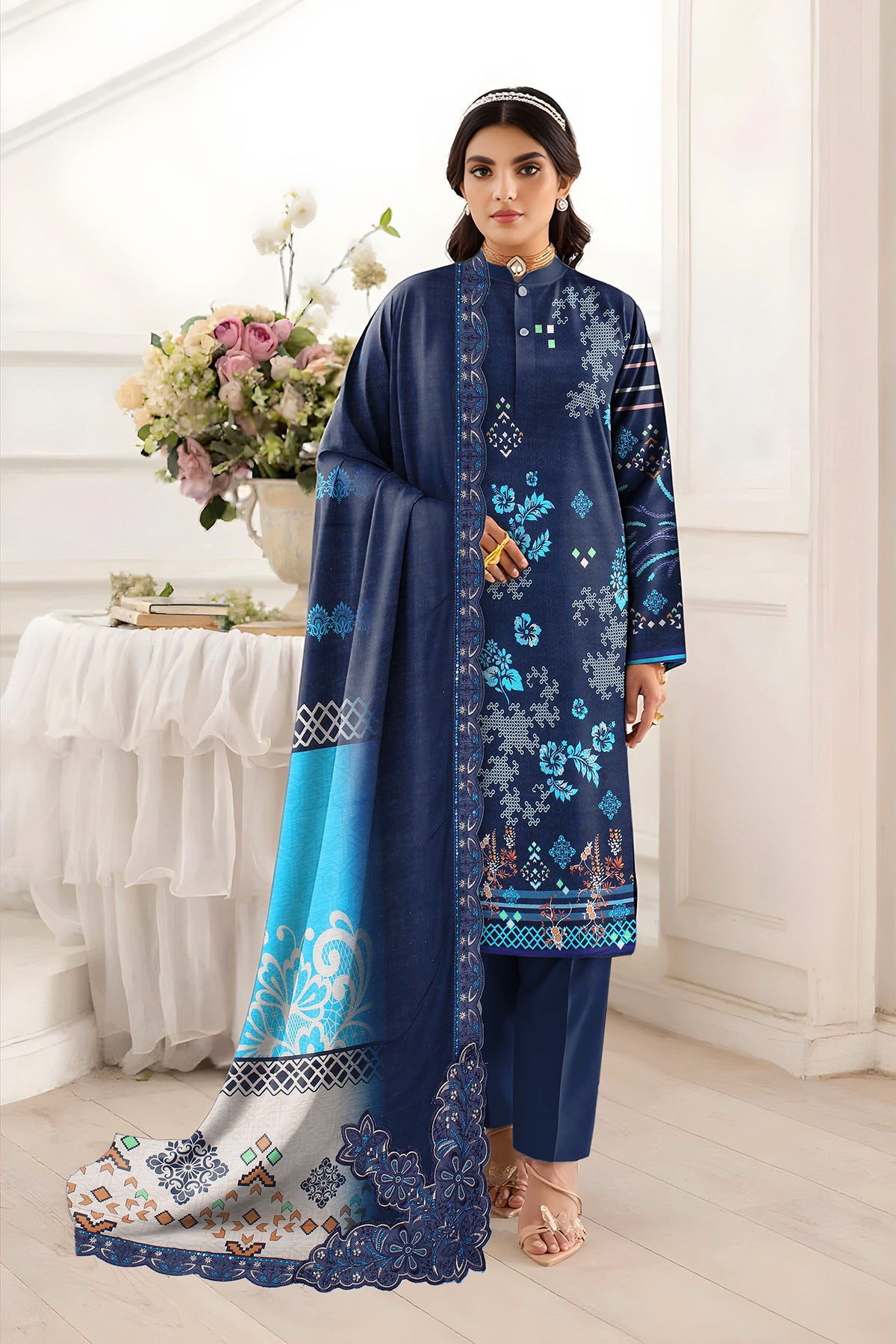 SASSI KHADDER EMB Shirt & Dupatta Vol-2450