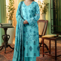 Sassi Volume 2028 – Stitched Lawn Suit with Embroidered Daman & Printed Dupatta — 1