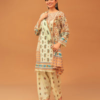 SASSI Vol-5005 – Premium Pre-Shrunk 3 Piece Unstitched Cambric Cotton Suit — 3