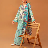 SASSI Vol-5005 – Premium Pre-Shrunk 3 Piece Unstitched Cambric Cotton Suit — 3