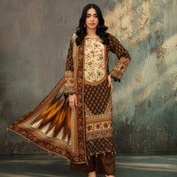 SASSI Vol 3598 – 3 Piece Unstitched Print Viscose Suit — 1