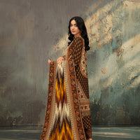 SASSI Vol 3598 – 3 Piece Unstitched Print Viscose Suit — 2