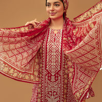 SASSI Vol-5005 – Premium Pre-Shrunk 3 Piece Unstitched Cambric Cotton Suit — 2