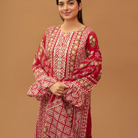 SASSI Vol-5005 – Premium Pre-Shrunk 3 Piece Unstitched Cambric Cotton Suit — 4