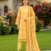 Sassi Premium Airjet Lawn Vol 2851 – 3 Piece Unstitched Sparkle Floral Suit — 1