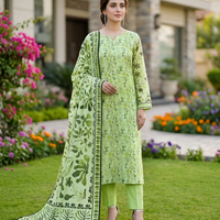 Sassi Premium Airjet Lawn Vol 2851 – 3 Piece Unstitched Sparkle Floral Suit — 1