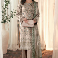 Sassi Volume 2028 – Stitched Lawn Suit with Embroidered Daman & Printed Dupatta — 1