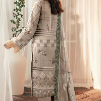 Sassi Volume 2028 – Stitched Lawn Suit with Embroidered Daman & Printed Dupatta — 2