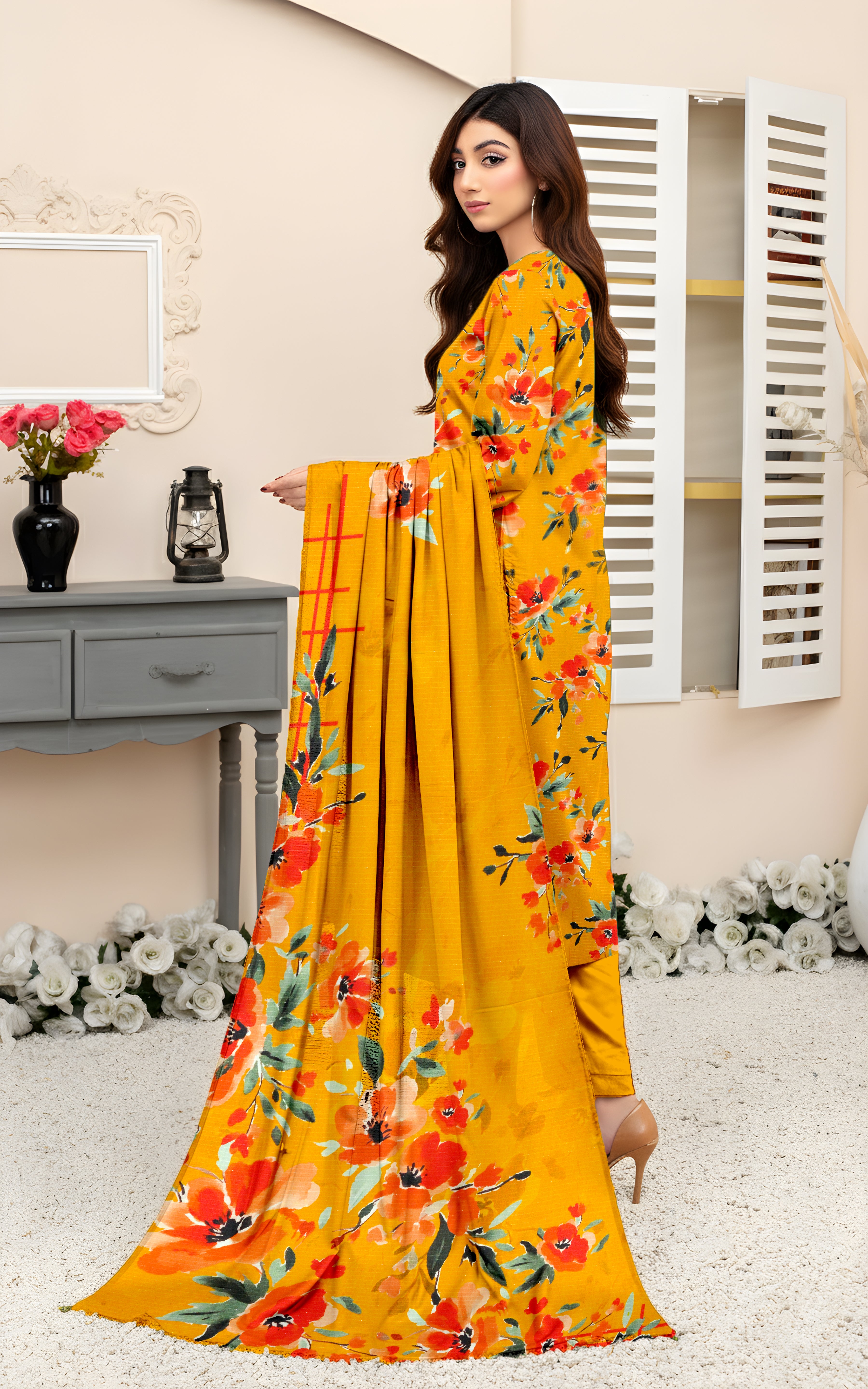 SASSI VISCOSE EMB Shirt & Dupatta Vol-2489