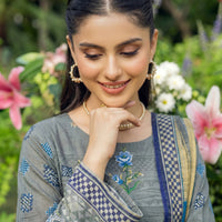 SASSI Supreme Printed Lawn 3 Piece Unstitched Suit – Vol 3113 — 2
