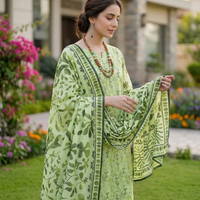 Sassi Premium Airjet Lawn Vol 2851 – 3 Piece Unstitched Sparkle Floral Suit — 4